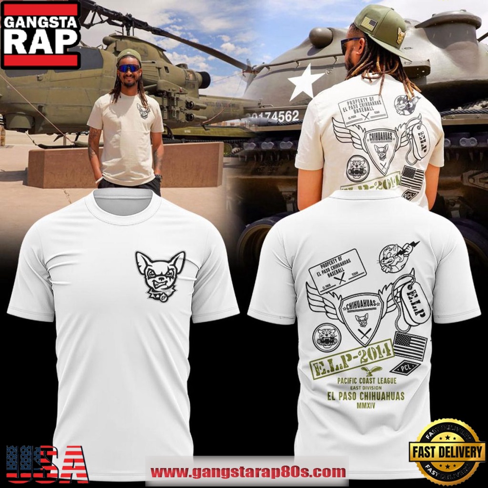 El Paso Chihuahuas Armed Forces Night 2026 Special Edition T-Shirt El Paso Chihuahuas Armed Forces Night 2026 Special Edition T-Shirt