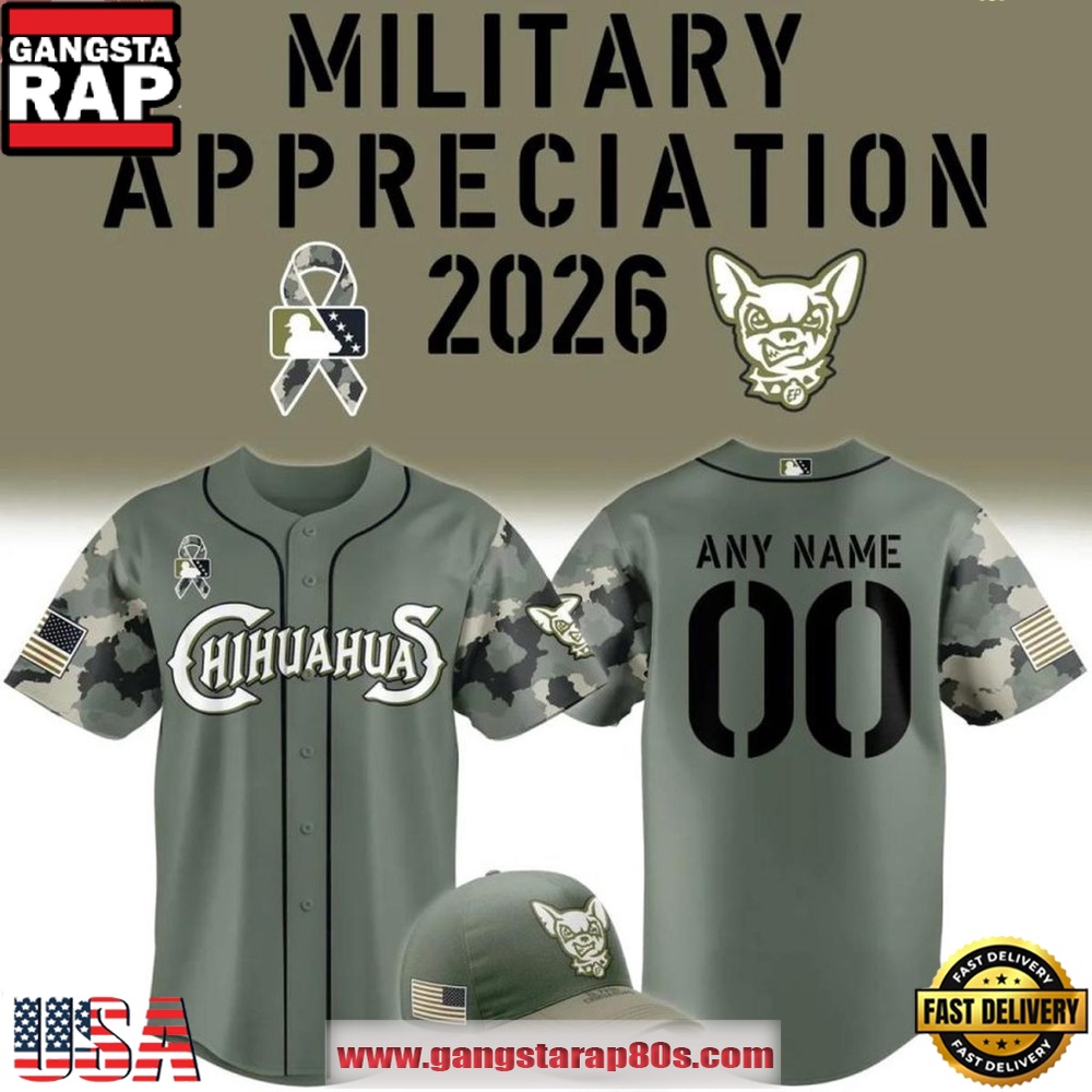 El Paso Chihuahuas x Military Appreciation Night 2026 Custom Baseball Jersey