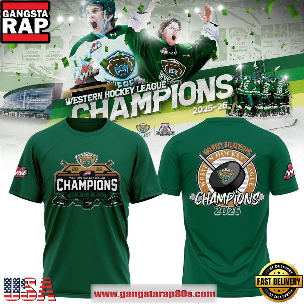 Everett Silvertips Western Hockey League 2025-26 Champions Special 3D Shirt