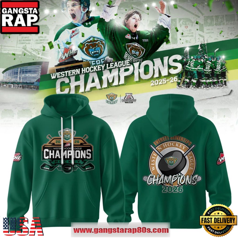 Everett Silvertips Western Hockey League 2025-26 Champions Special Hoodie