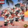 Farm Hawaiian Shirt, Black Angus Hibicus Floral Us Flag 3D Hawaiian Shirt, Cow Hawaiian Shirt