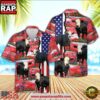Farm Hawaiian Shirt, Black Baldy American Flag Farming 3D Hawaiian Shirt, Cow Hawaiian Shirt