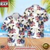 Farm Hawaiian Shirt, Black Baldy American Flowers And Flag Pattern Hawaiian Shirt, Cow Hawaiian Shirt