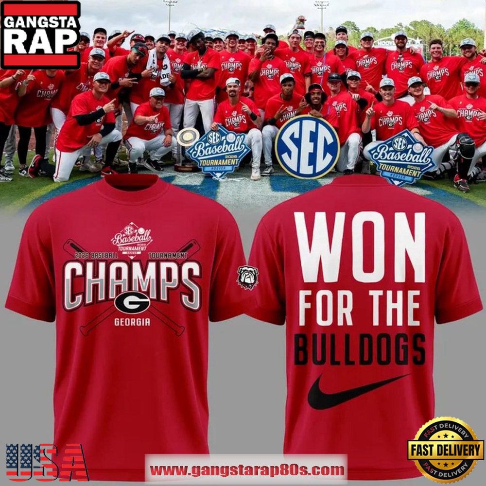 Georgia Bulldogs SEC Baseball Tournament Champions 2026 T Shirt