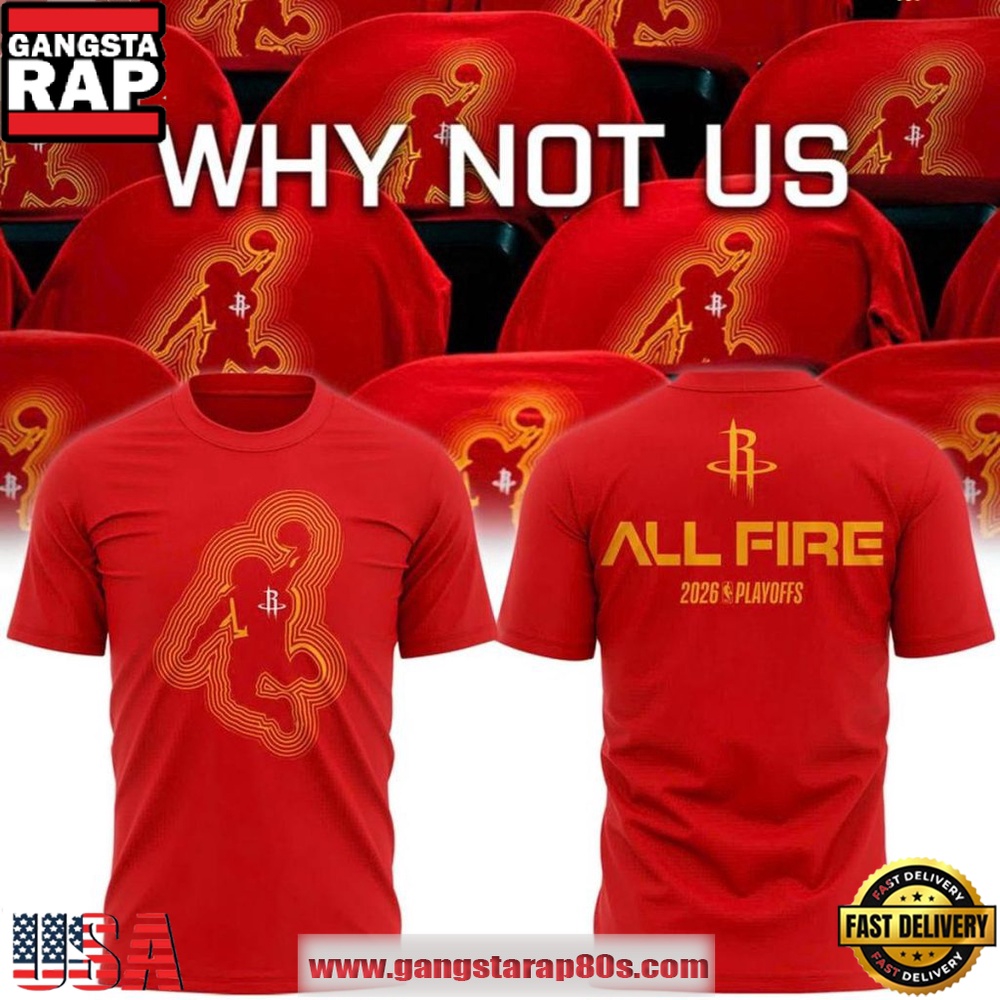 Houston Rockets 2026 Playoffs Game 6 All Fire Unisex T-Shirt Houston Rockets 2026 Playoffs Game 6 All Fire Unisex T-Shirt