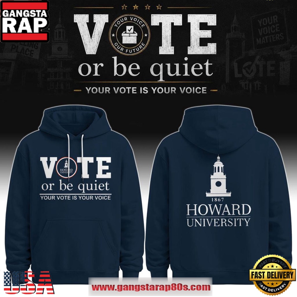 Howard University Your Vote Is Your Voice 2026 Unisex Hoodie
