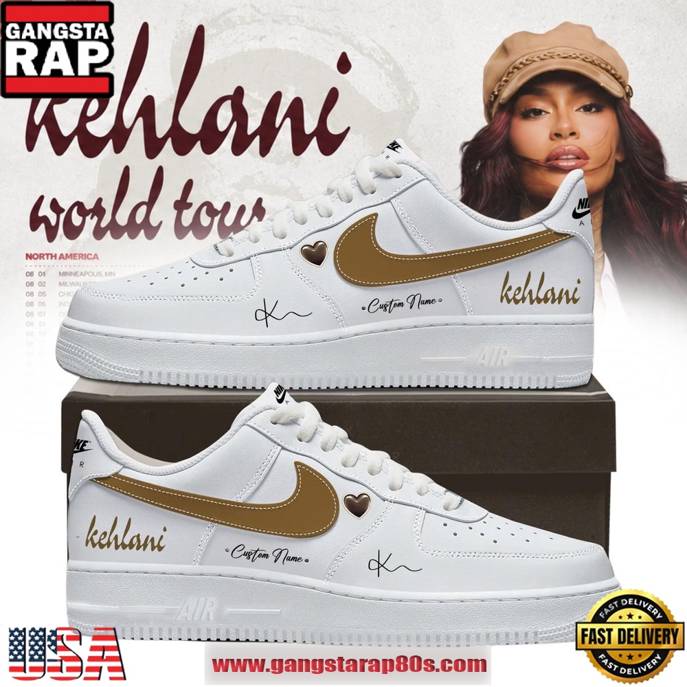 Kehlani World Tour 2026 Custom Name Air Force 1 Fashions Shoes