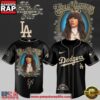 Los Angeles Dodgers x Ella Langley The Dandelion Tour 2026 Black Baseball Jersey 2 Los Angeles Dodgers x Ella Langley The Dandelion Tour 2026 Black Baseball Jersey