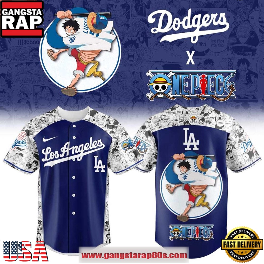 Los Angeles Dodgers x One Piece Luffy Straw Hats 2026 Baseball Jersey