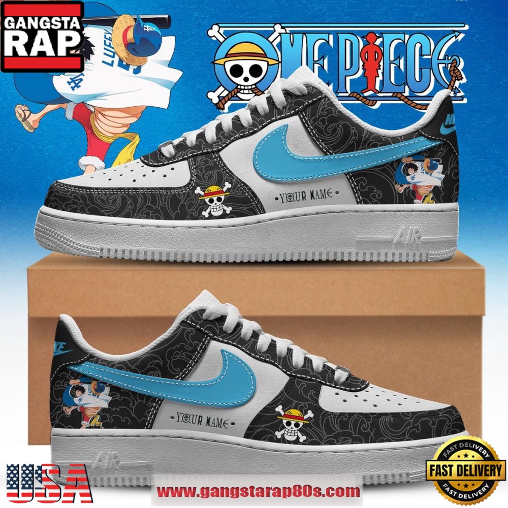 Los Angeles Dodgers x One Piece Night 2026 Custom Nike Air Force 1 Sneakers Shoes