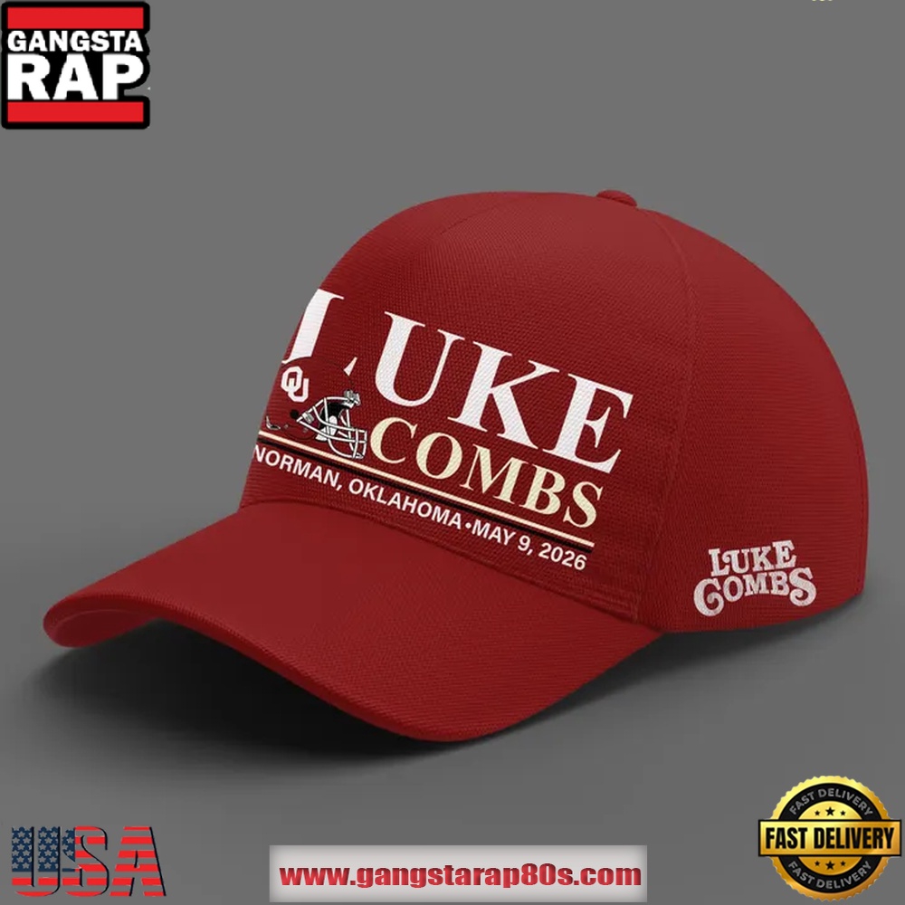 Luke Combs x Oklahoma Sooners My Kinda Saturday Night Tour 2026 Cap Hats
