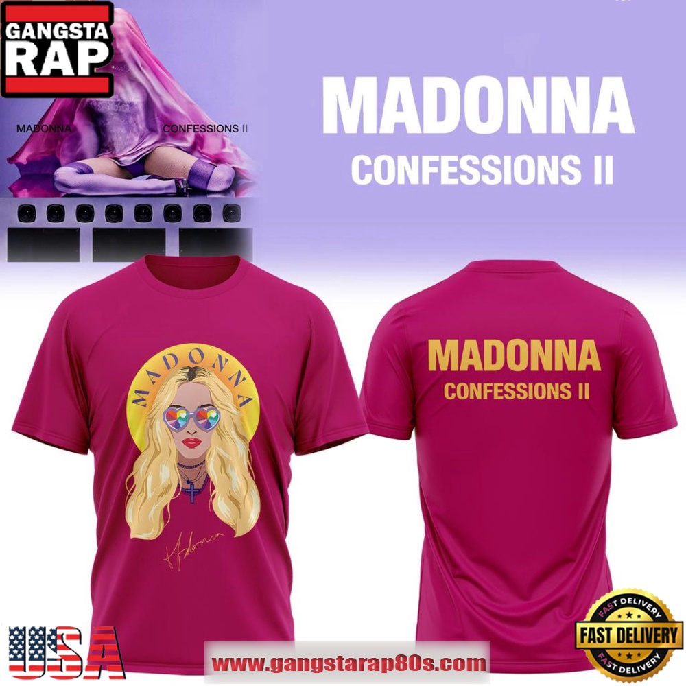 Madonna Confessions II Album 2026 Pink Unisex T-Shirt