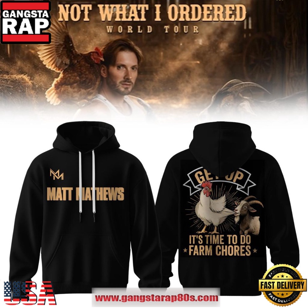 Matt Mathews World Tour 2026 It’s Time To Do Farm Chores Unisex Hoodie