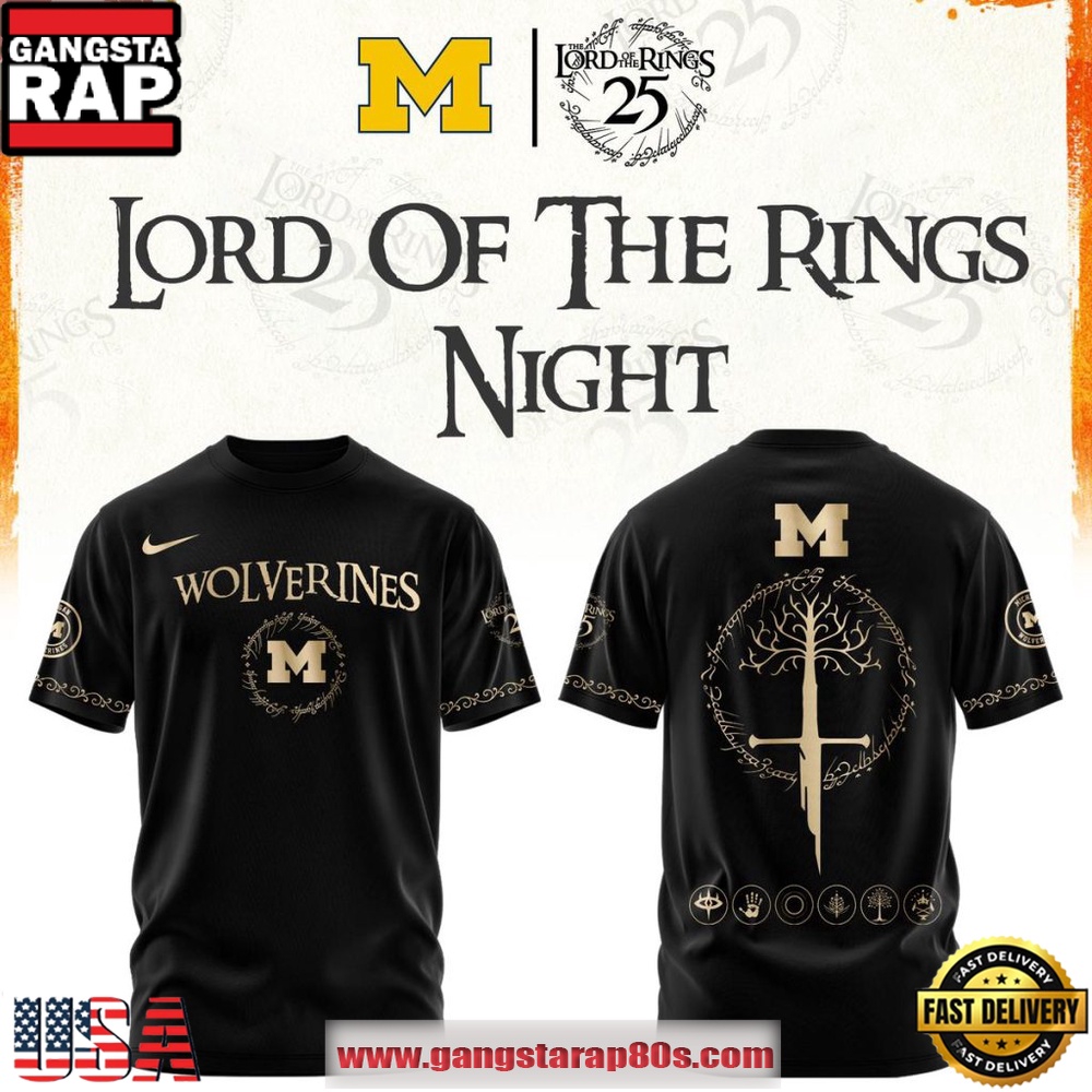 Michigan Wolverines x The Lord of The Rings 2026 Special T Shirt