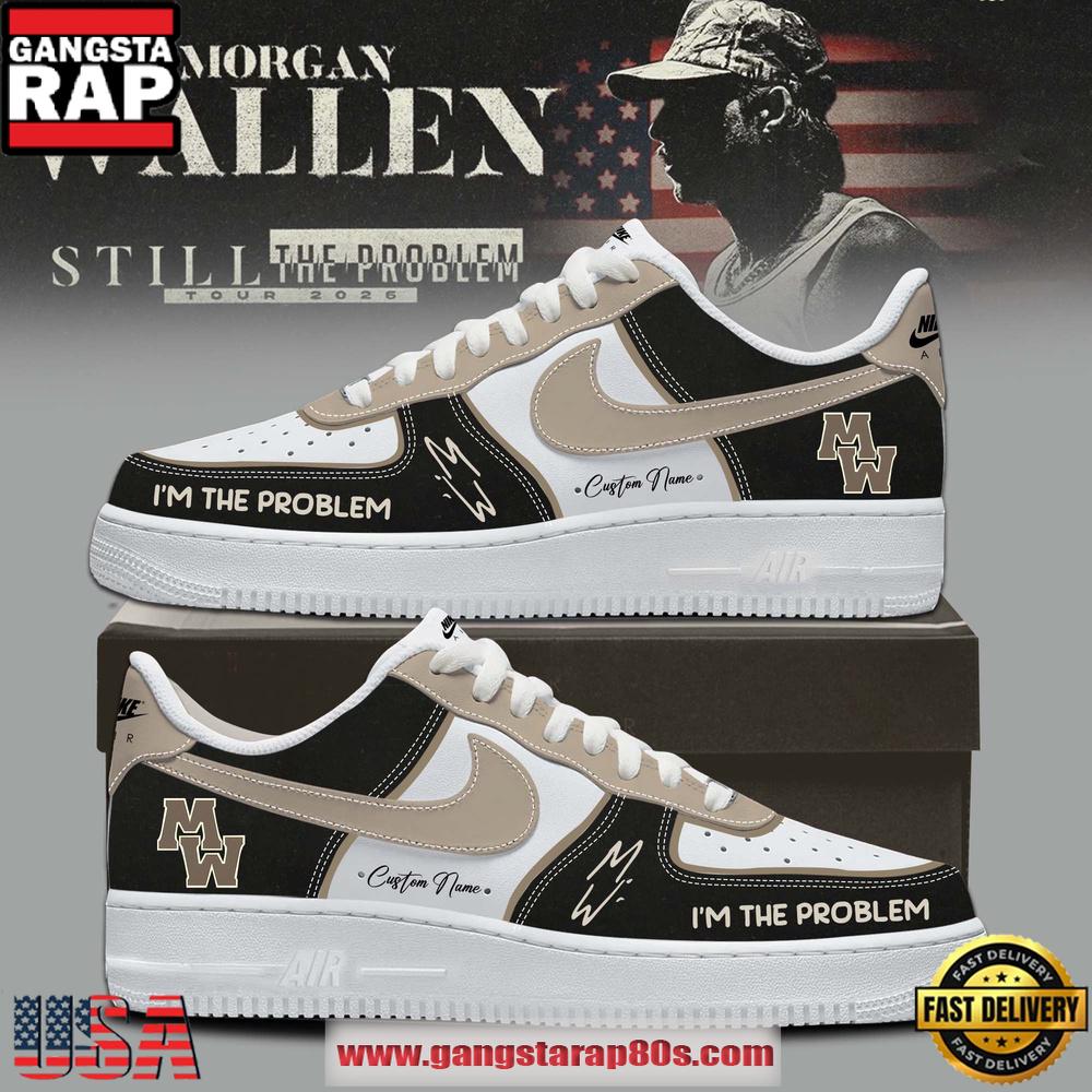 Morgan Wallen Still The Problem Tour 2026 Signature Air Force 1 Shoes Running Sneakers