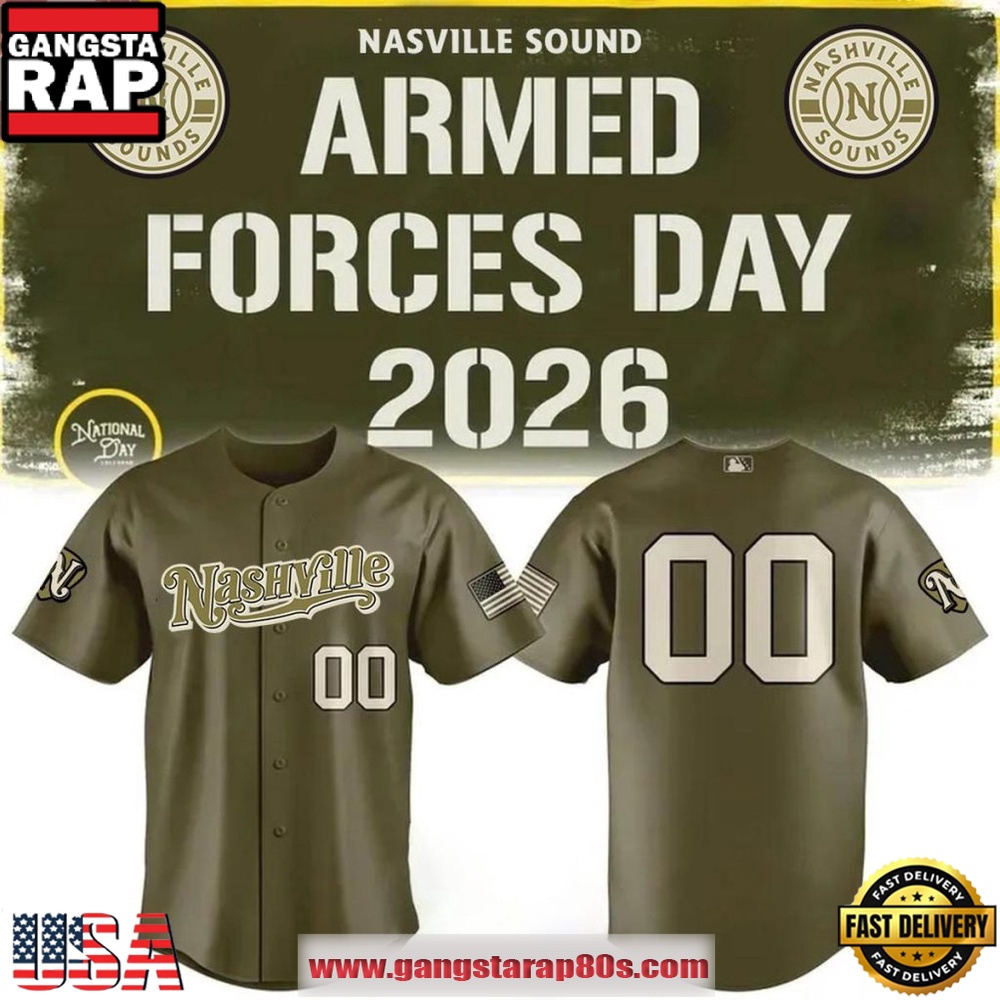 Nashville Sounds x Armed Forces Day 2026 Custom Baseball Jersey
