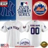 New York Baseball 2026 MLB Subway Yankees x Mets Custom Baseball Jersey