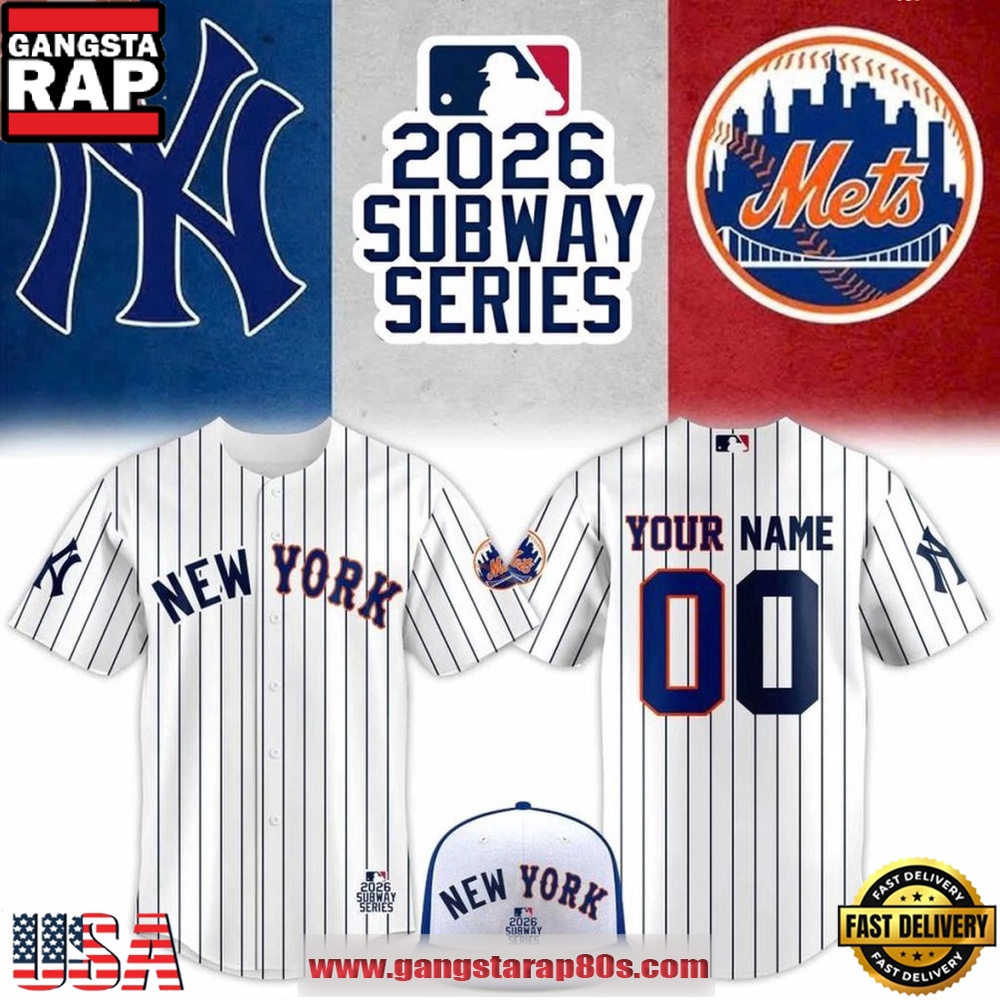 New York Baseball 2026 MLB Subway Yankees x Mets Custom Baseball Jersey