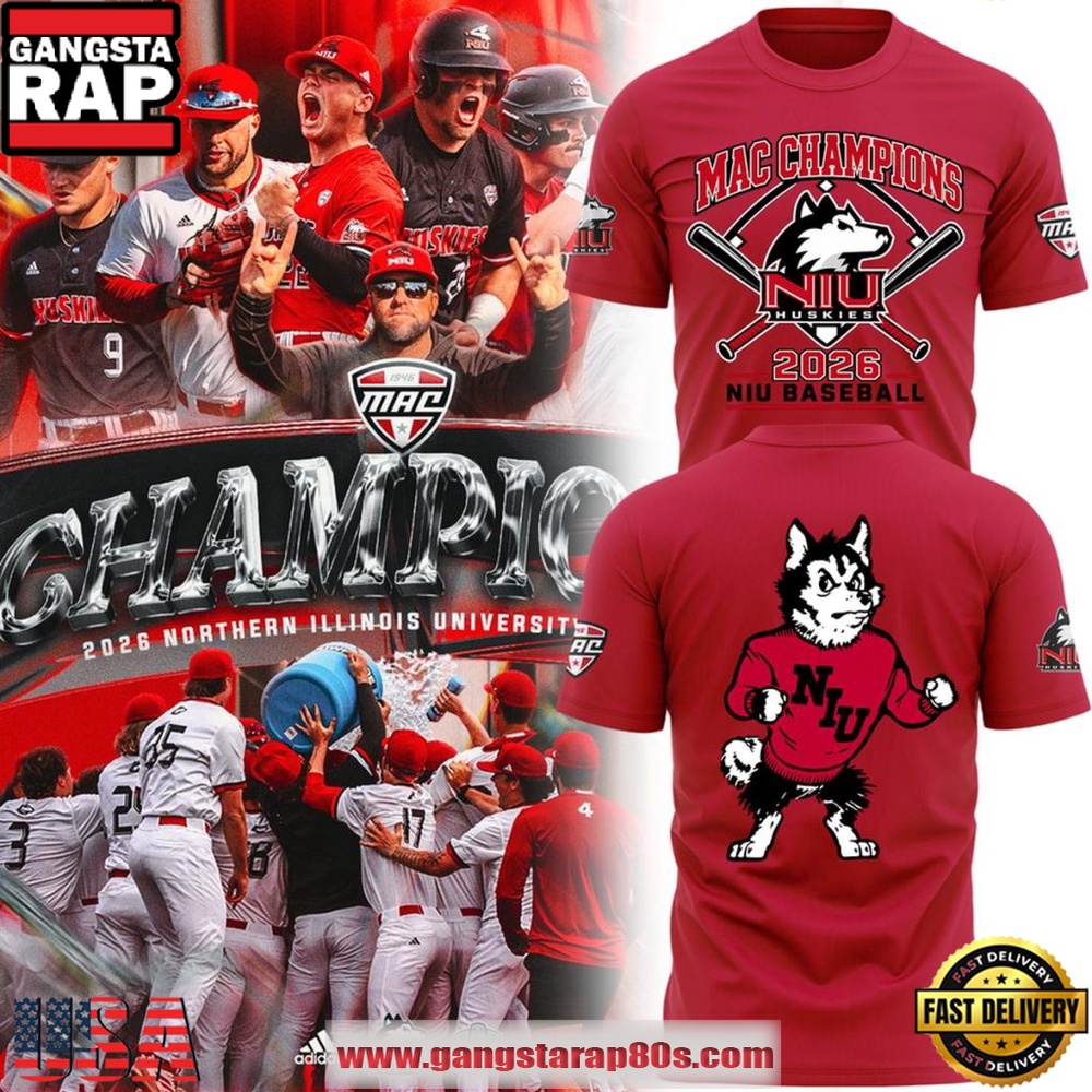 Northern Illinois University NIU Huskies MAC Champions 2026 T-Shirt Northern Illinois University NIU Huskies MAC Champions 2026 T-Shirt