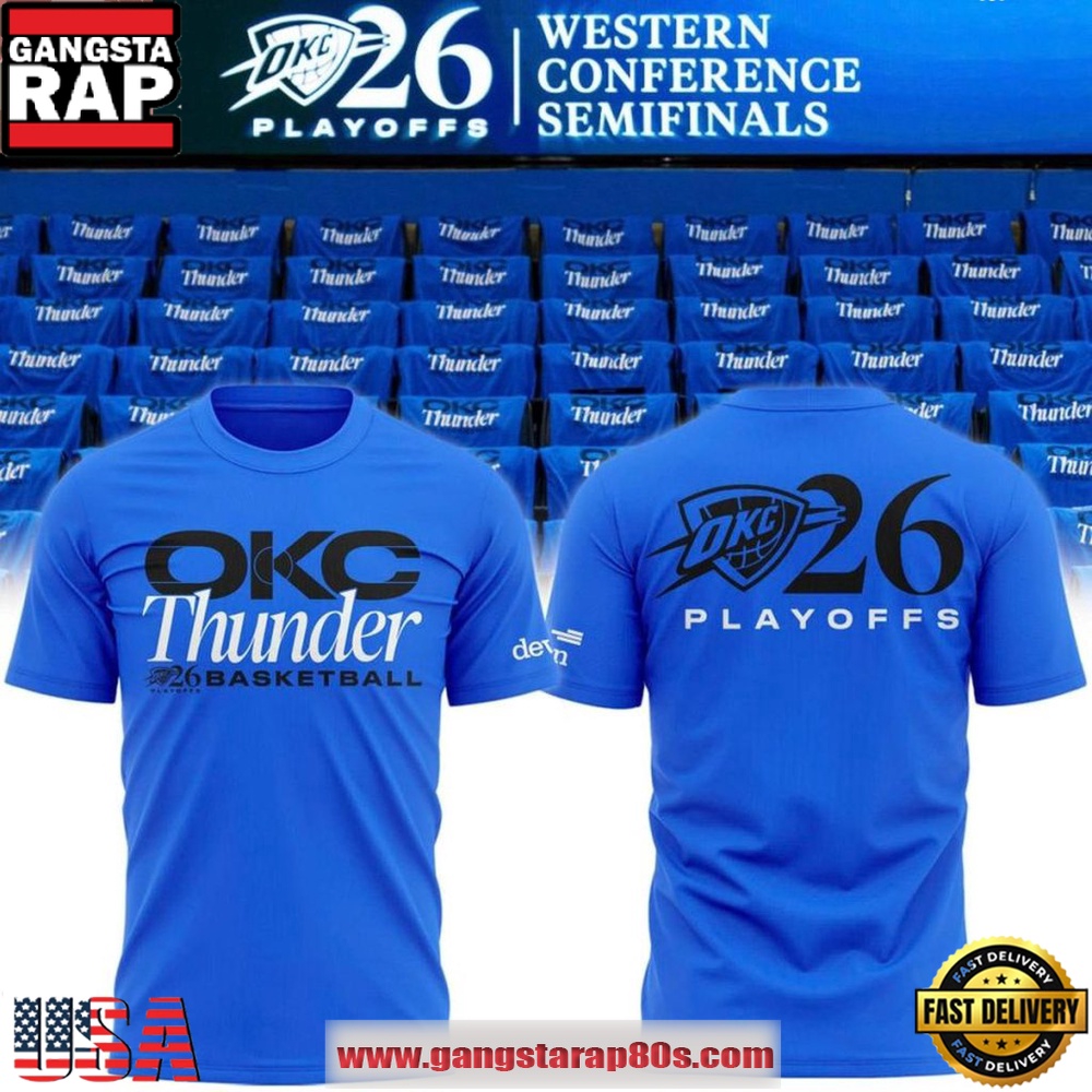 Oklahoma City Thunder 2026 Playoffs Round 2 Special T-Shirt Oklahoma City Thunder 2026 Playoffs Round 2 Special T-Shirt