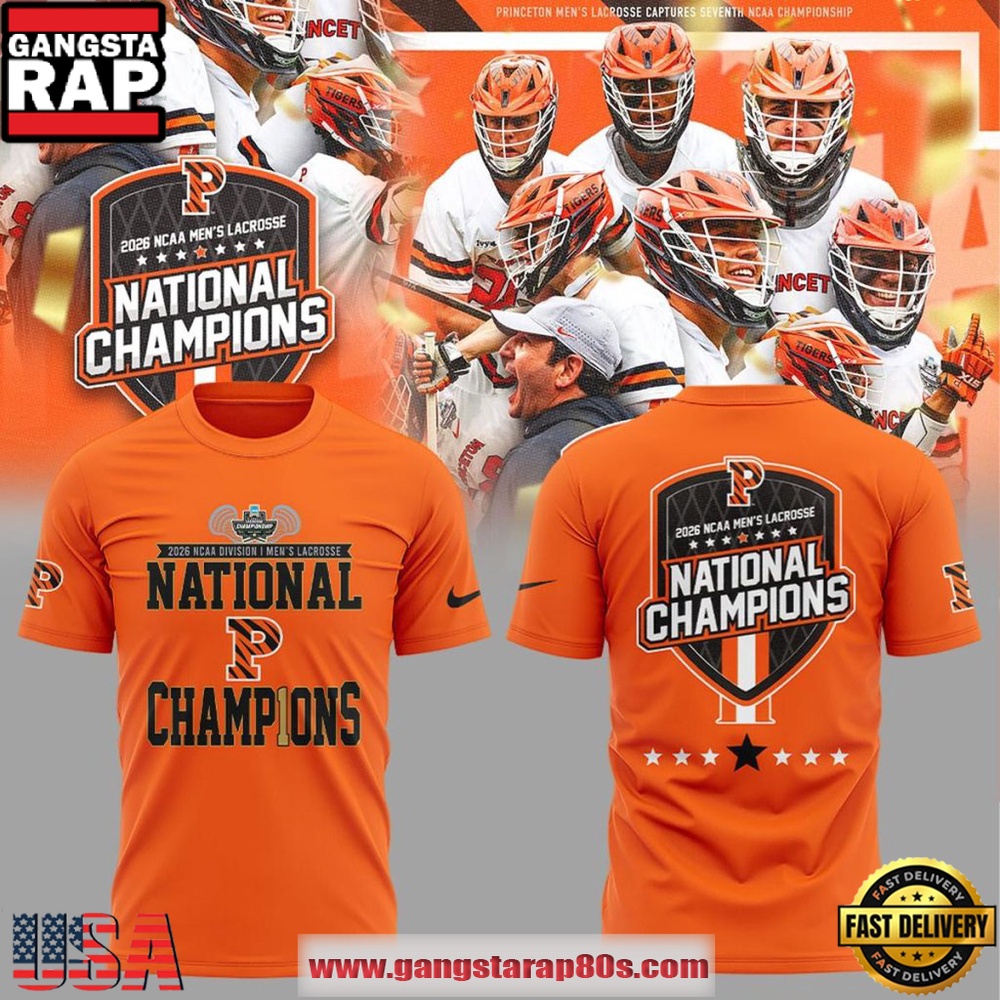 Princeton Tigers NCAA Division I Men’s Lacrosse National Champion New 2026 Version T Shirt