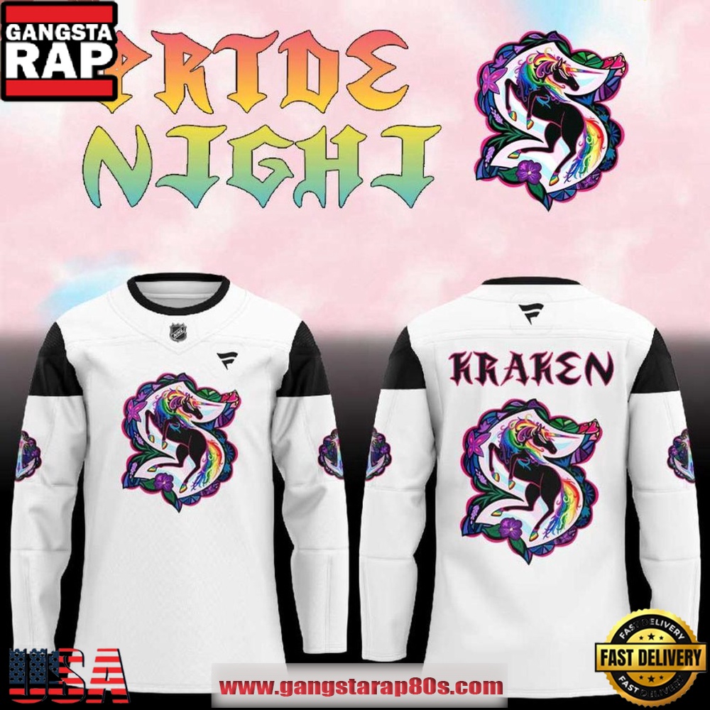 Seattle Kraken x Pride Night Unicon 2026 New Edition Hockey Jersey