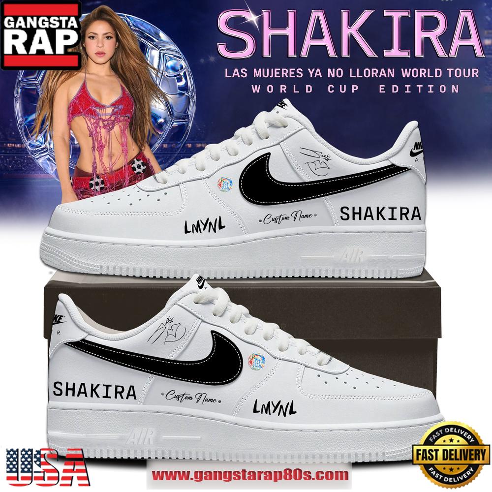 Shakira Las Mujeres Ya No Lloran World Tour 2026 World Cup Signature White Nike Air Force 1 Fashions Shoes Shakira Las Mujeres Ya No Lloran World Tour 2026 World Cup Signature White Nike Air Force 1 Fashions Shoes
