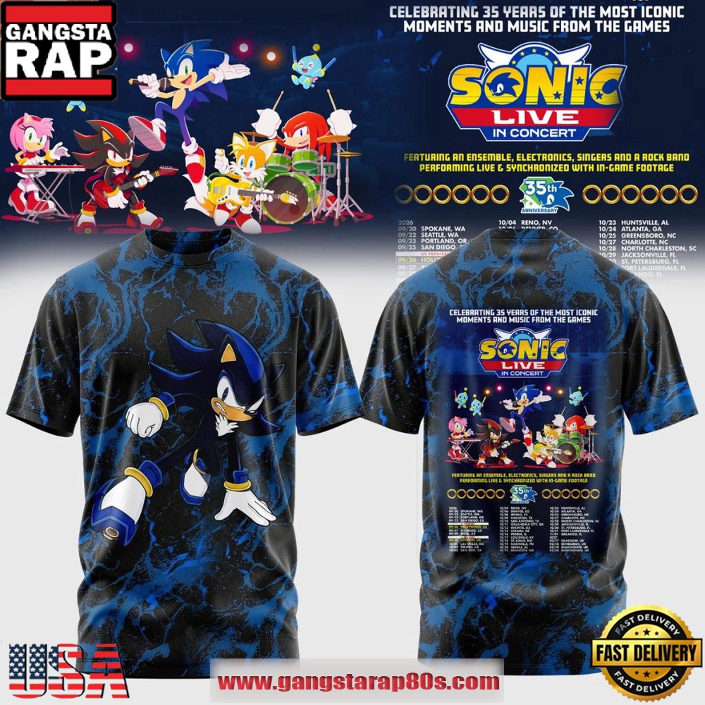 Sonic Live In Concert 2026 Limited Edition T Shirt