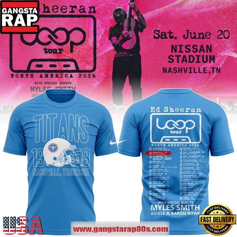 Tennessee Titans x Ed Sheeran Loop Tour 2026 Unisex Unisex T-Shirt