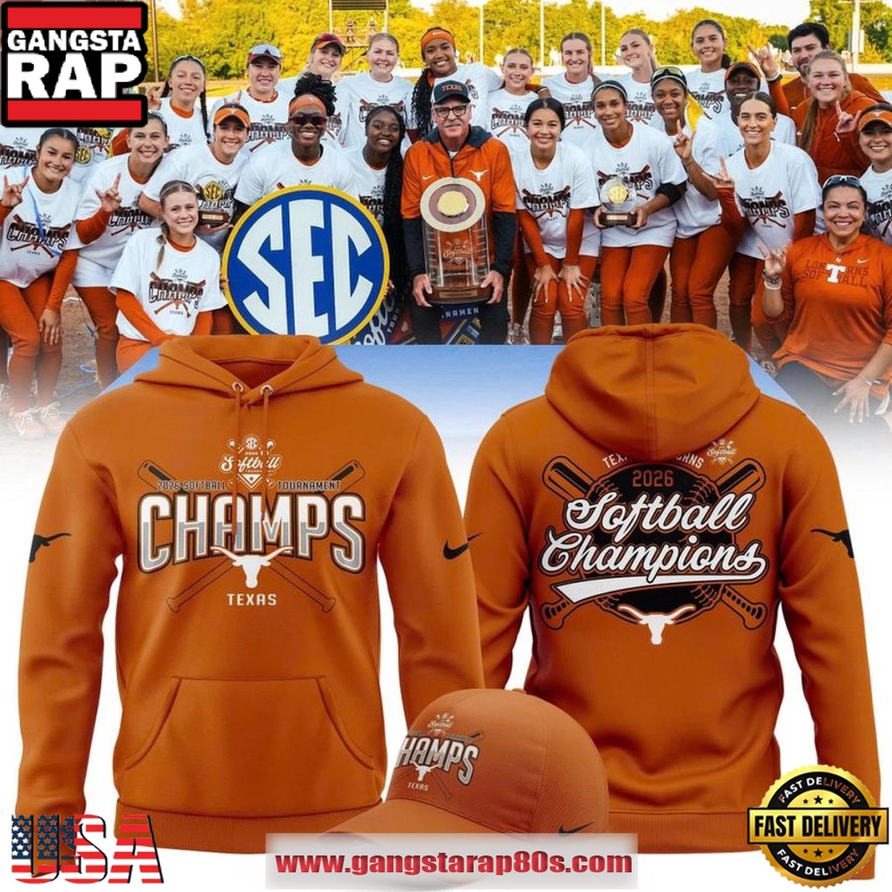 Texas Longhorns Softball 2026 SEC Softball Tournament Champions Limited Edition Hoodie