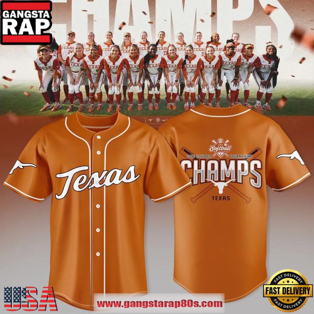 Texas Longhorns Softball 2026 SEC Softball Tournament Champions Special Baseball Jersey