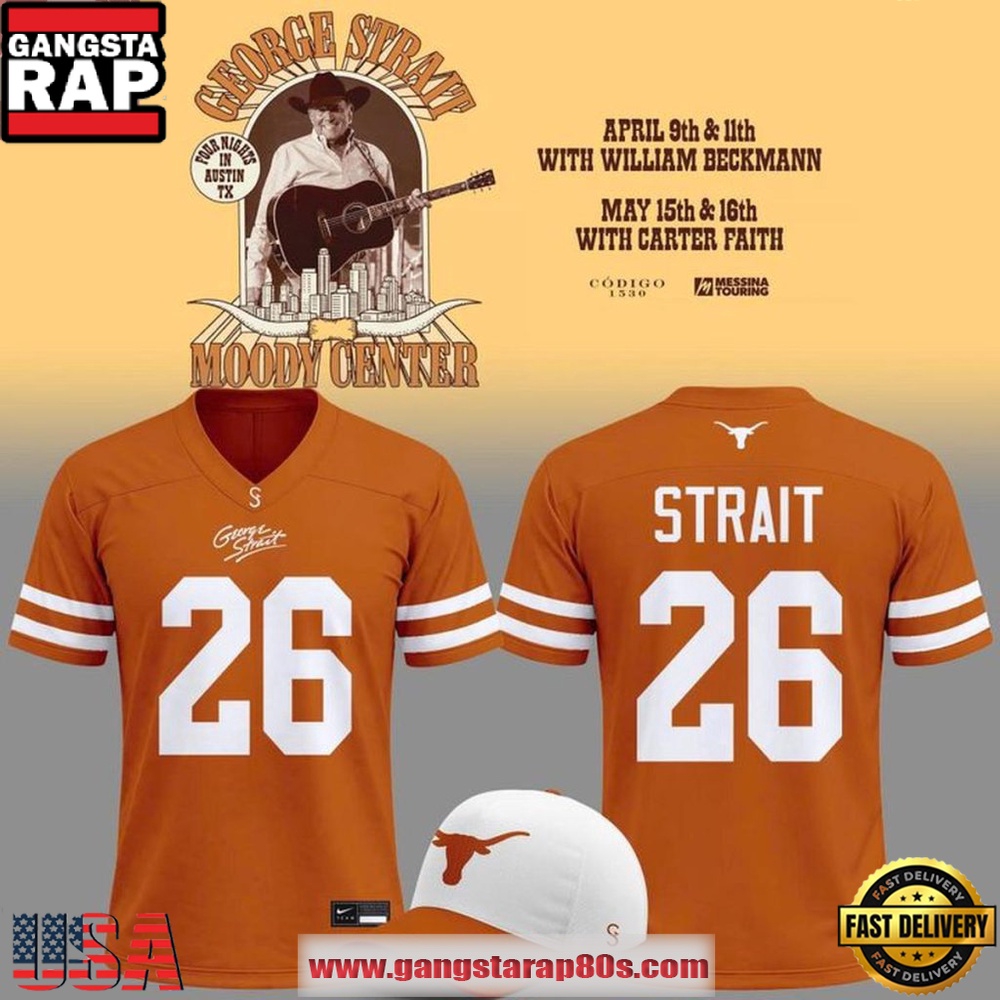 Texas Longhorns x George Strait Tour 2026 Limited Edition Football Jersey