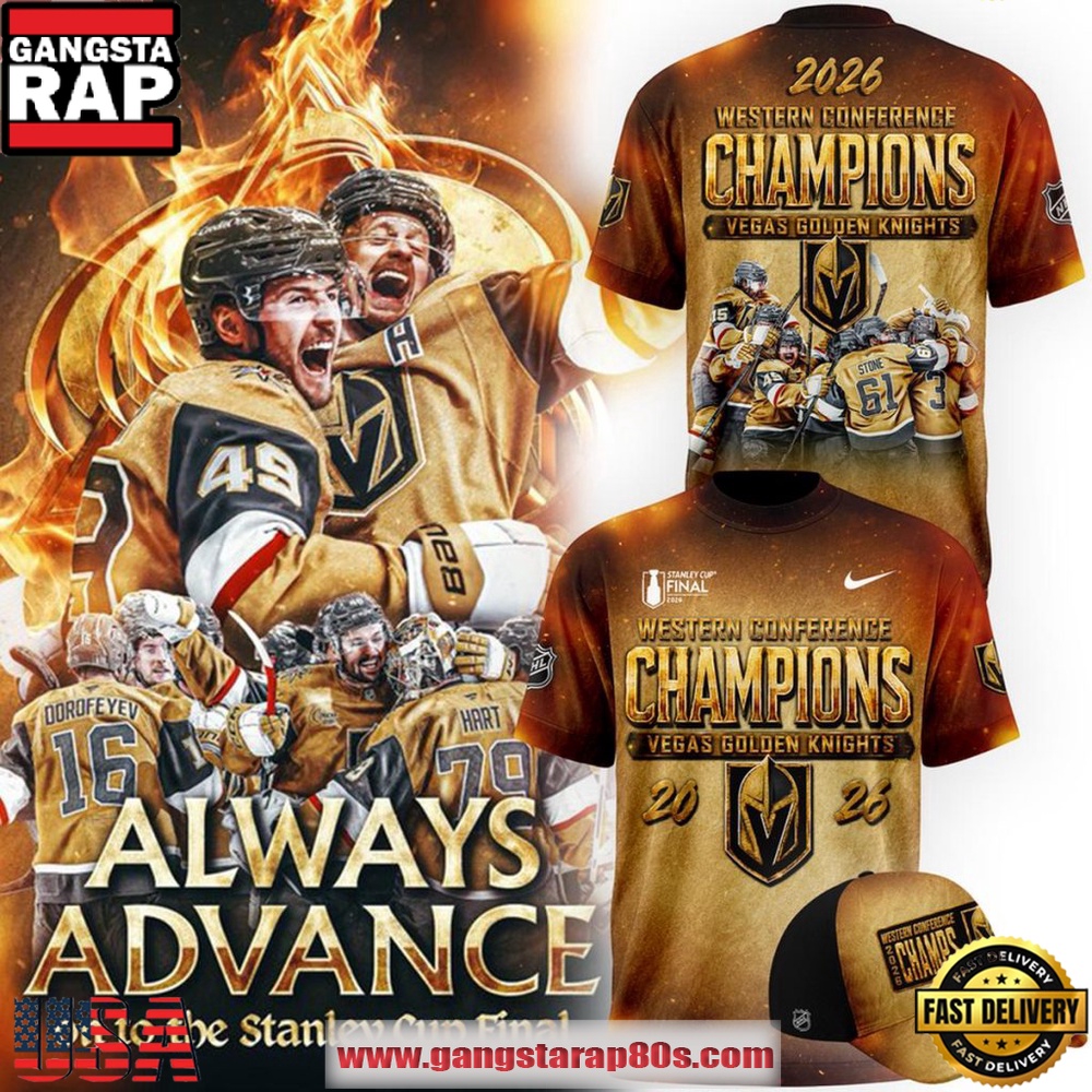 Vegas Golden Knights Celebration 2026 Western Conference Champions Vintage T-Shirt