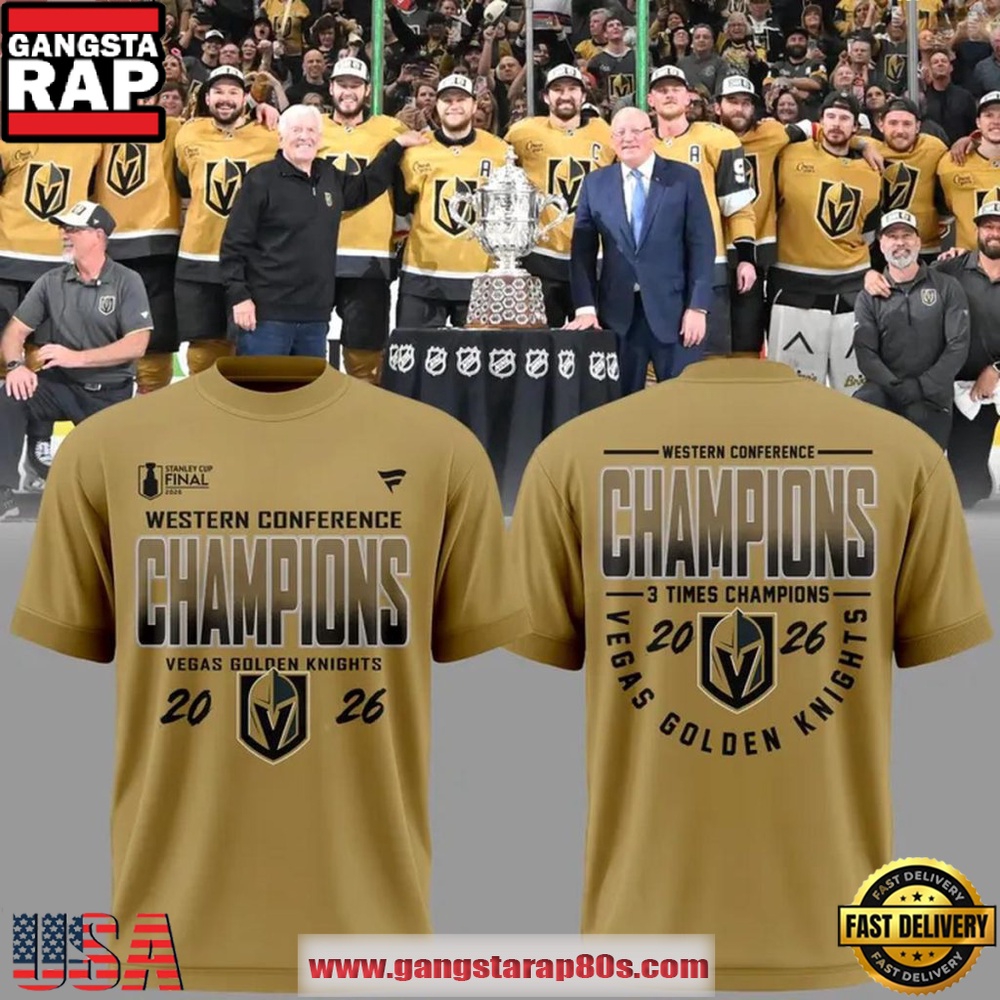 Vegas Golden Knights NHL Western Conference Champions 2026 Unisex T Shirt