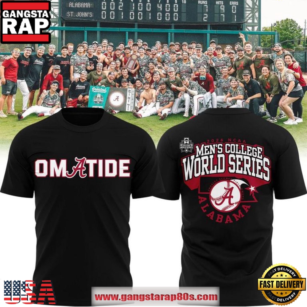 2026 Alabama Crimson Tide Baseball College World Series OmaTide T Shirt