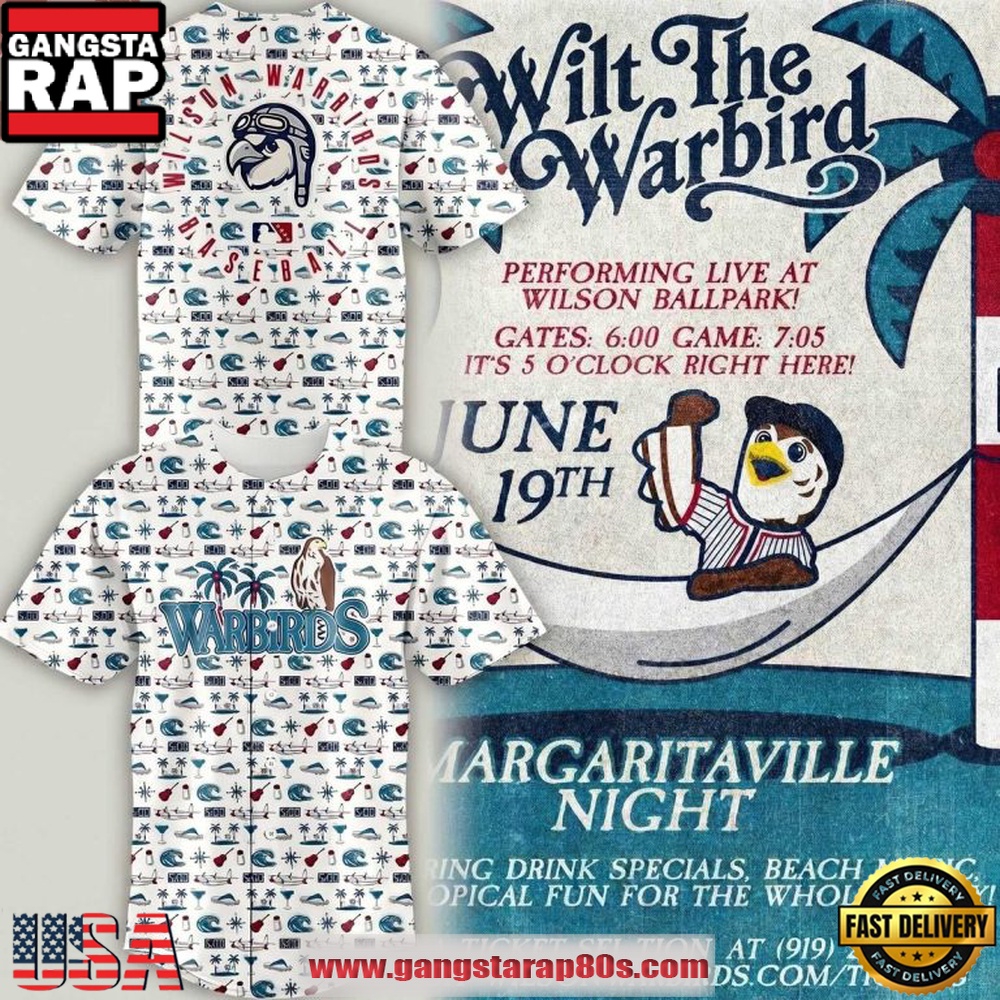 2026 Wilson Warbirds x Margaritaville Night Baseball Jersey