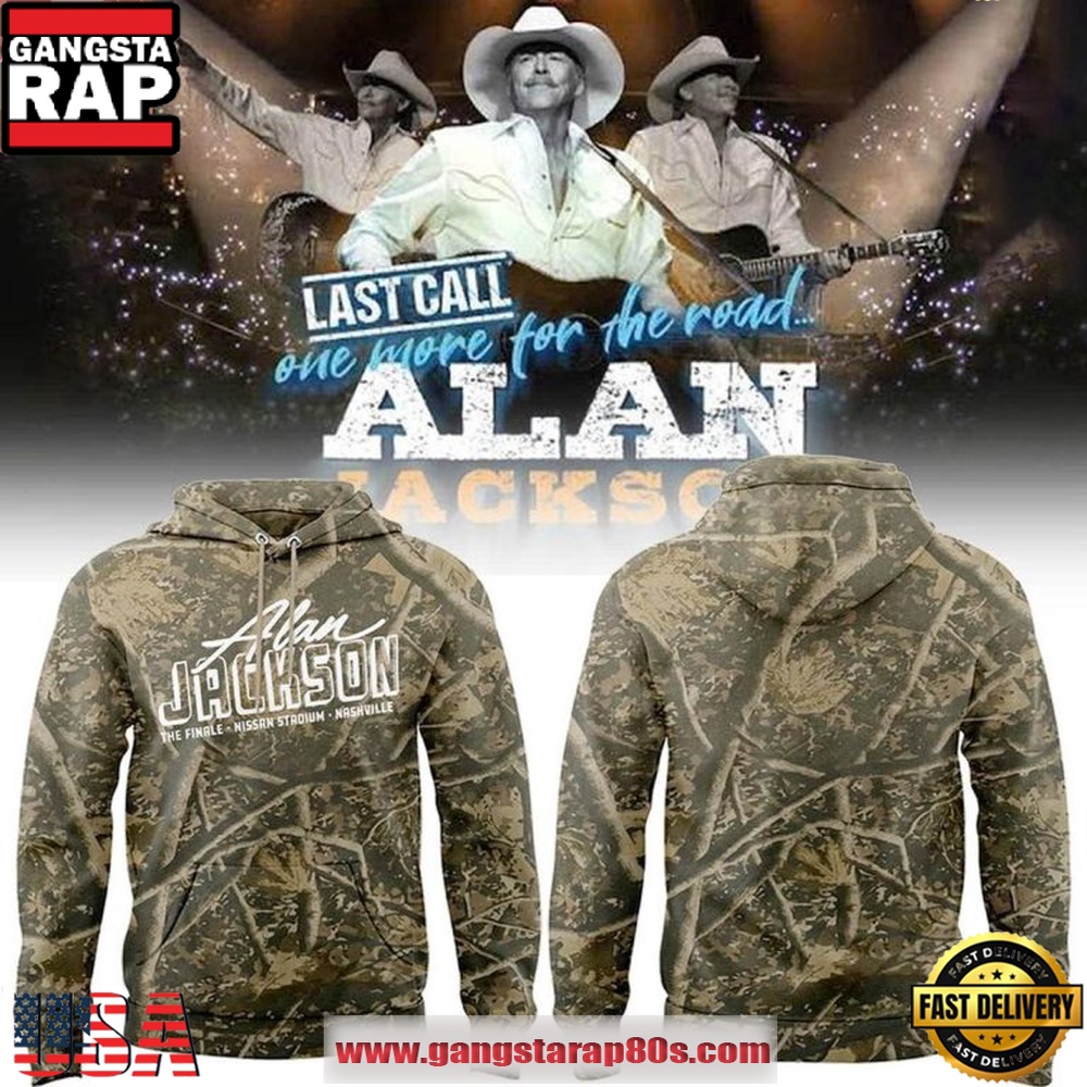 Alan Jackson 2026 Premium Last Call The Finale Camo Hoodie