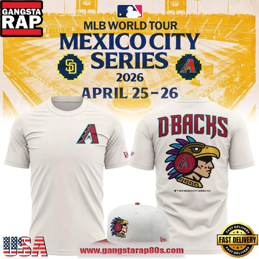 Arizona Diamondbacks 2026 MLB Mexico City Series All Over Print T Shirt Arizona Diamondbacks 2026 MLB Mexico City Series All Over Print T Shirt