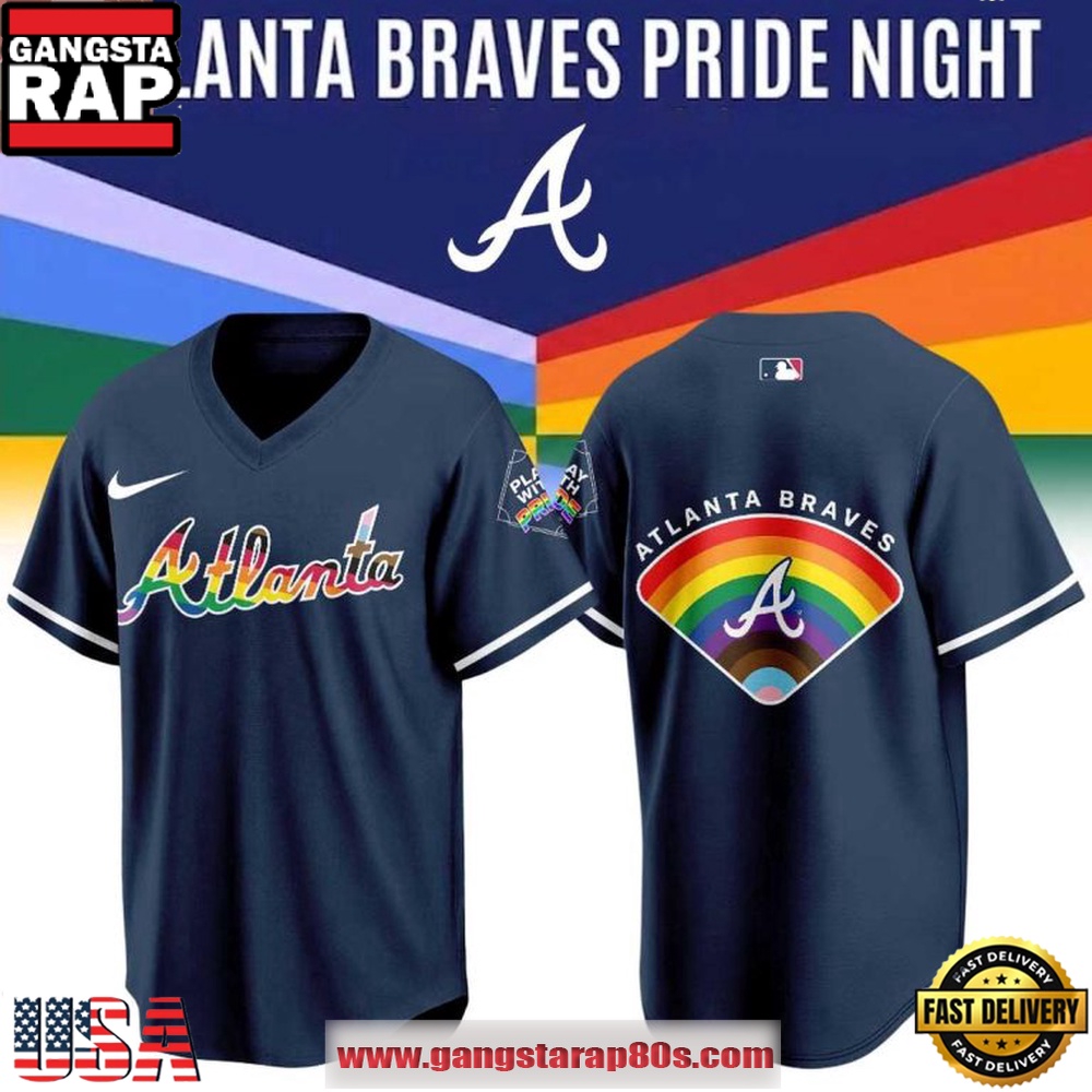 Atlanta Braves x Pride Night 2026 Special Edition Football Jersey