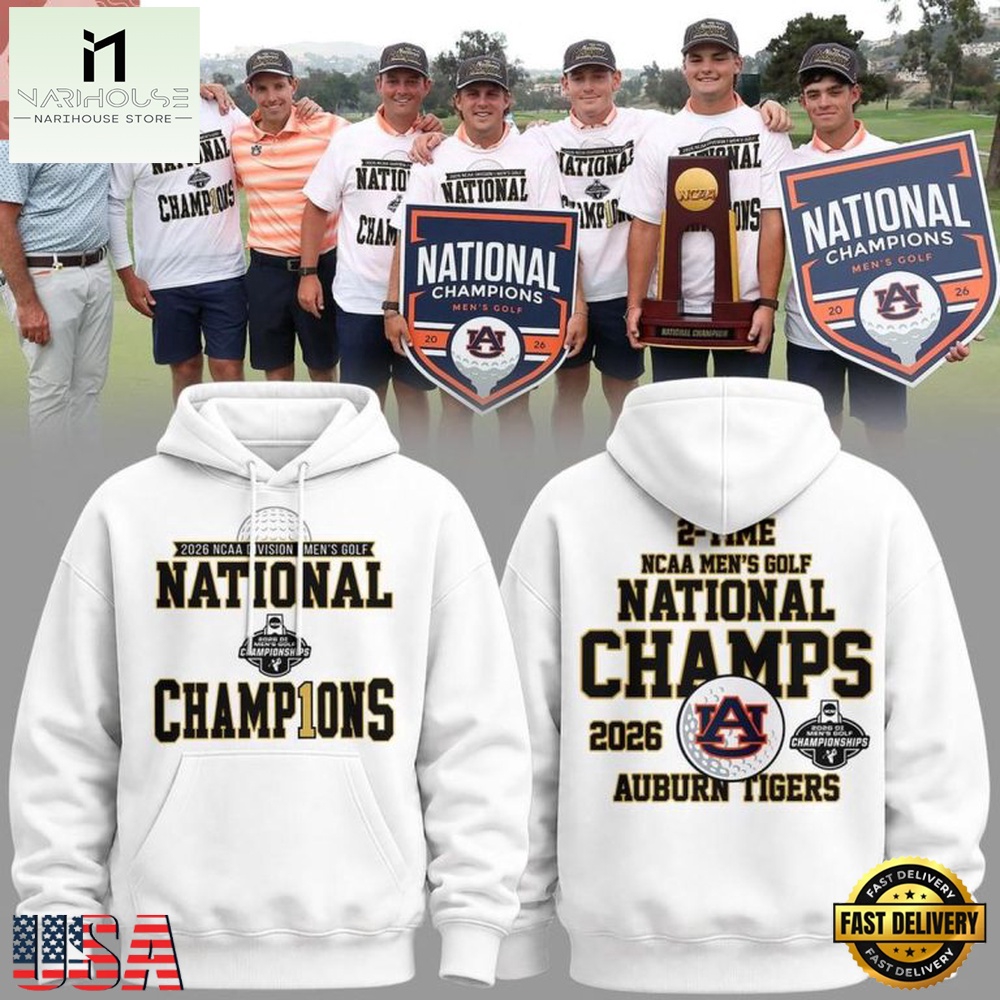 Auburn Tigers NCAA Men’s Golf National Champions 2026 NCAA Golf Fan Unisex Hoodie Auburn Tigers NCAA Men’s Golf National Champions 2026 NCAA Golf Fan Unisex Hoodie