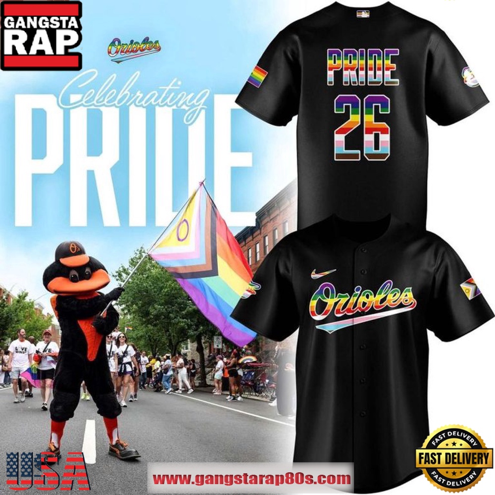 Baltimore Orioles Celebration Pride Night 2026 Game Day Custom Baseball Jersey Baltimore Orioles Celebration Pride Night 2026 Game Day Custom Baseball Jersey