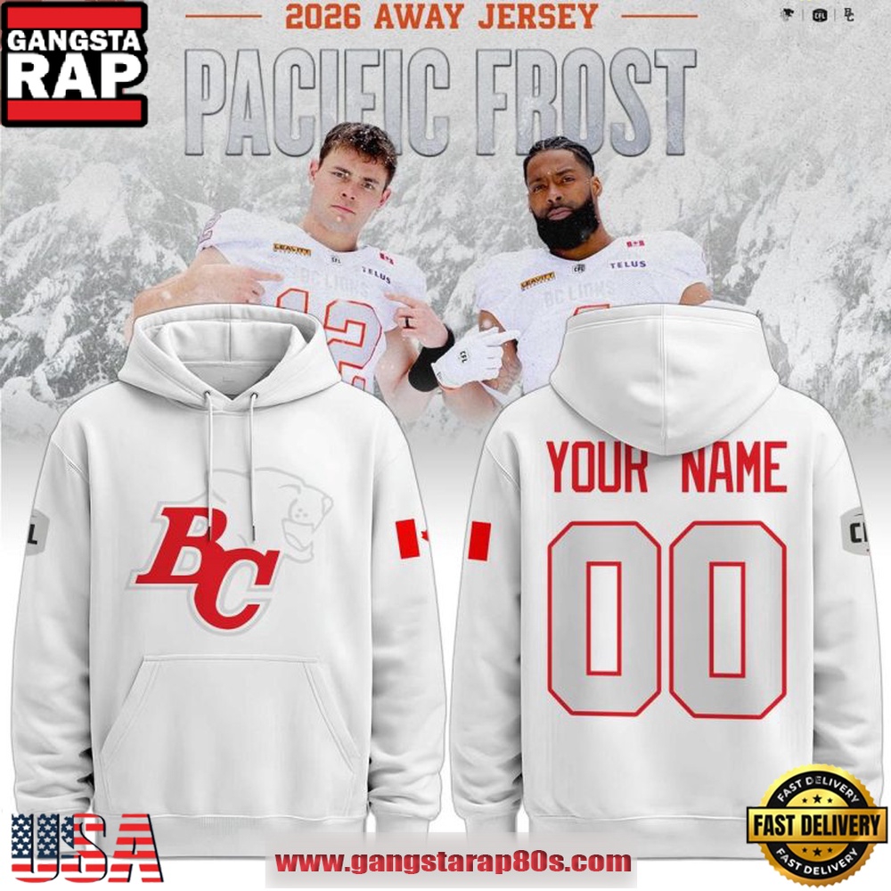 BC Lions 2026 Pacific Frost Personalized Sports Graphic Hoodie BC Lions 2026 Pacific Frost Personalized Sports Graphic Hoodie
