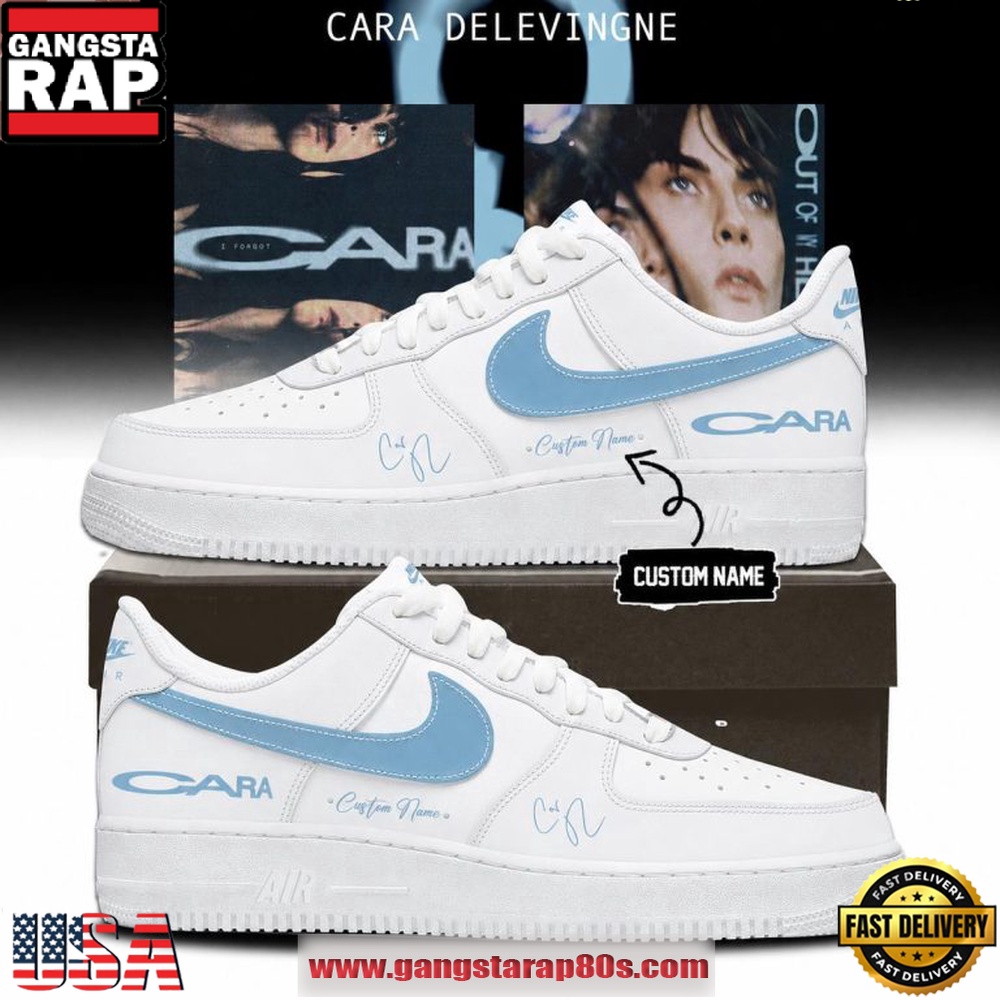 Cara Delevingne 2026 Out Of My Head Custom Name Air Force 1 Sneakers Shoes