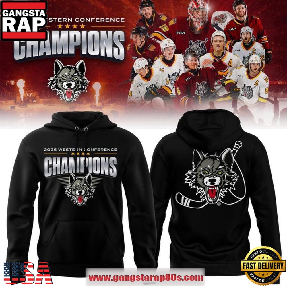 Chicago Wolves 2026 Western Conference Champions Limited Edition Hoodie Chicago Wolves 2026 Western Conference Champions Limited Edition Hoodie