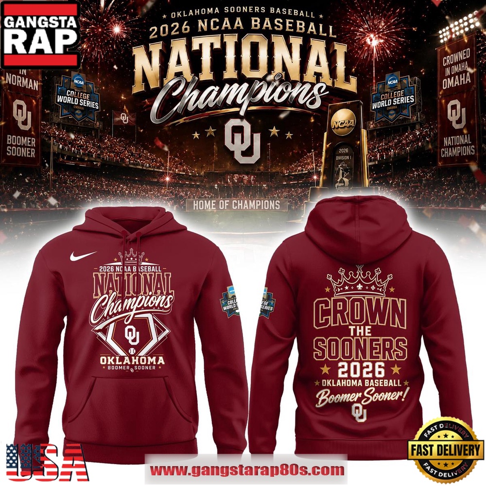 Crown the Sooners Oklahoma Sooners 2026 NCAA National Champions Hoodie Crown the Sooners Oklahoma Sooners 2026 NCAA National Champions Hoodie