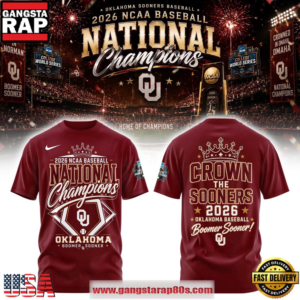 Crown the Sooners Oklahoma Sooners 2026 NCAA National Champions T Shirt