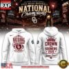 Crown the Sooners Oklahoma Sooners 2026 NCAA National Champions White Hoodie 2 Crown the Sooners Oklahoma Sooners 2026 NCAA National Champions White Hoodie