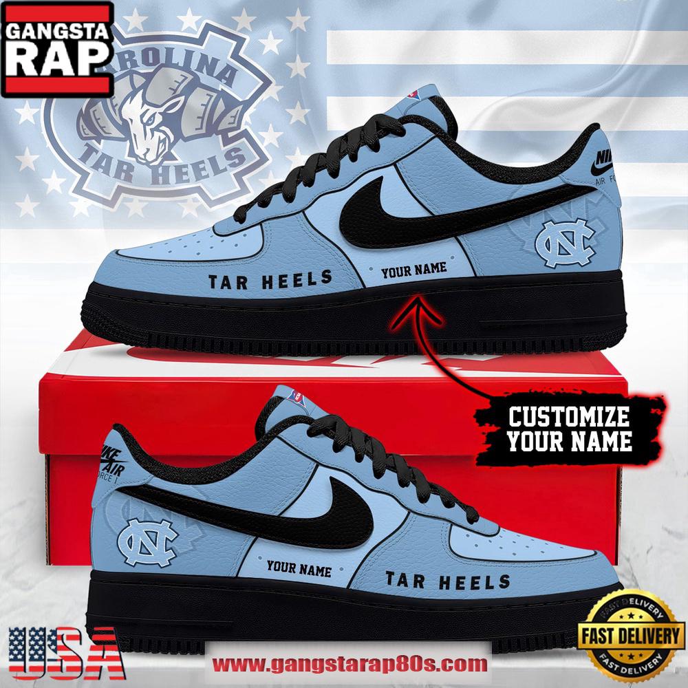 Custom Name Custom Name North Carolina Tar Heels NCAA Air Force 1 Shoes