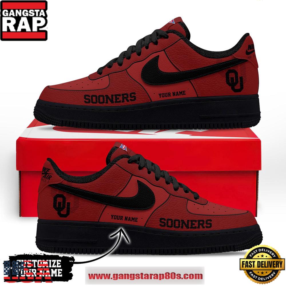 Custom Name Custom Name Oklahoma Sooners NCAA Air Force 1 Shoes