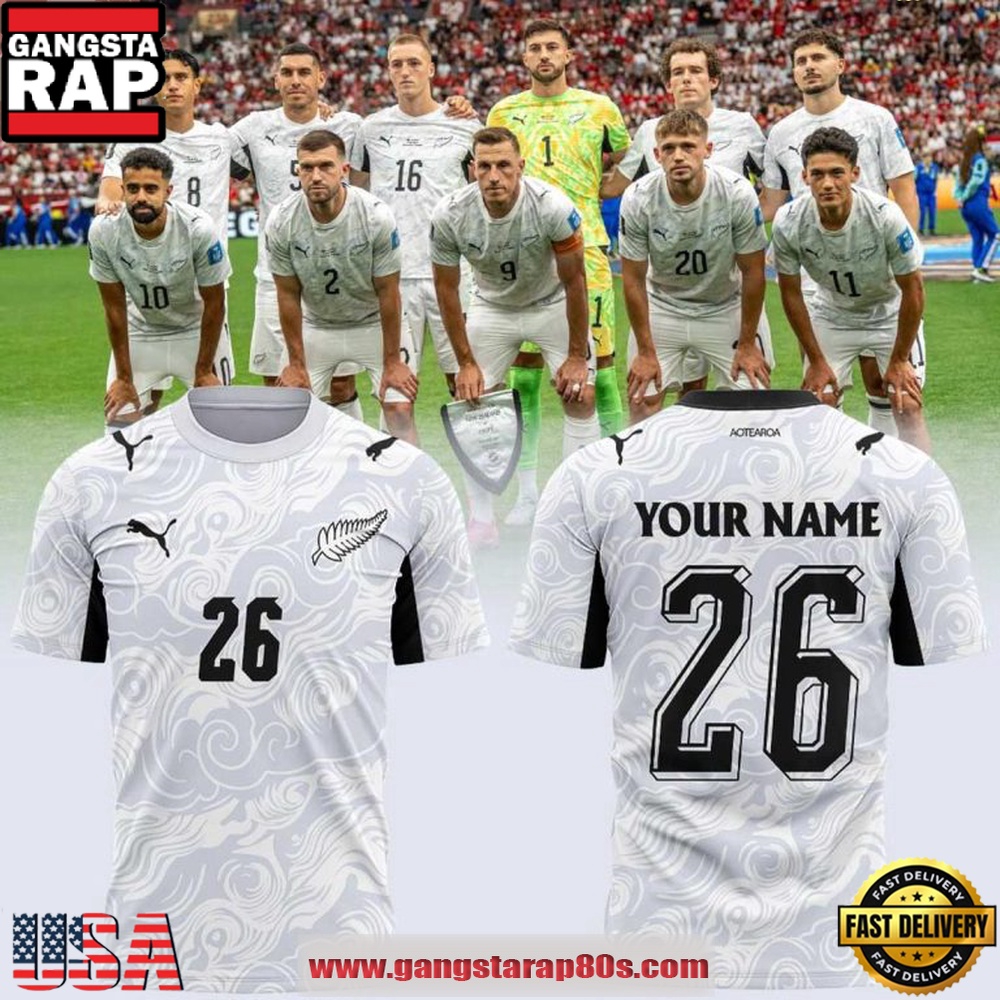 Custom New Zealand National Soccer 2026 FIFA World Cup T Shirt